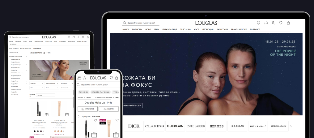 Миграция на онлайн магазин Douglas към Hyvä Storefront