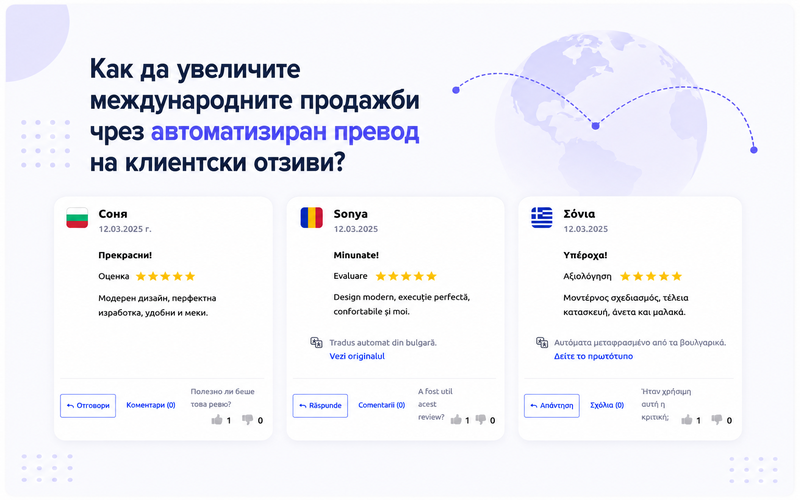 Как да увеличите международните продажби чрез автоматизиран превод на клиентски отзиви?